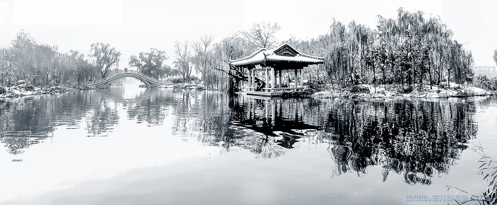 王秀春----15550077256---山东山水集团（退休职工）----《水墨明湖雪霁》----序