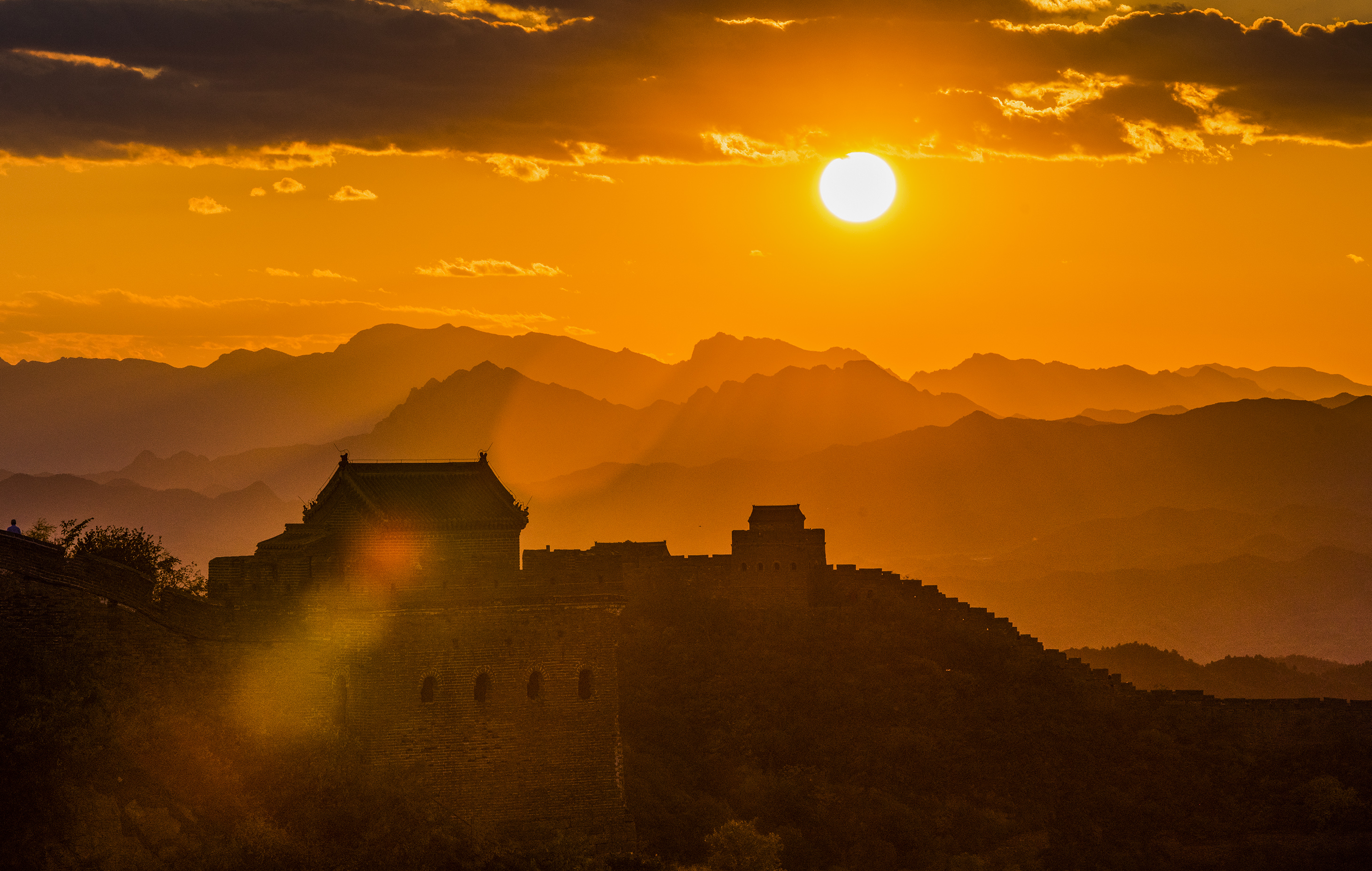 《将军楼夕照》