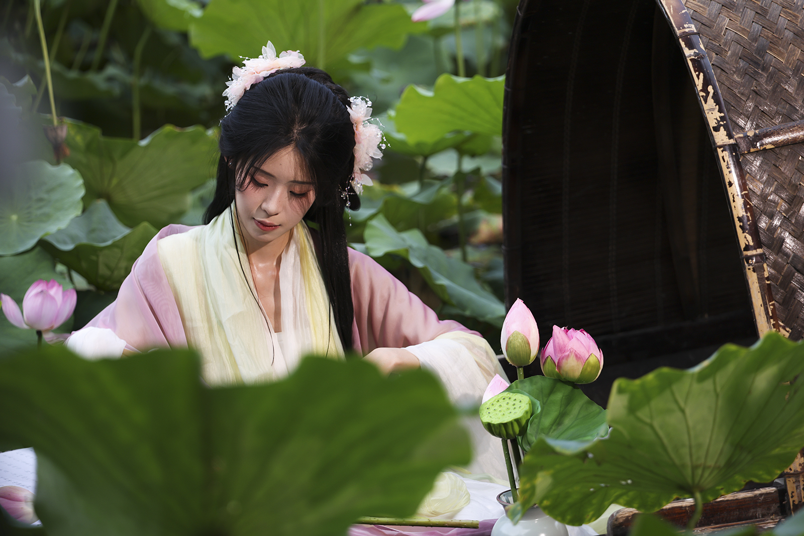 少女与荷