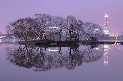 济南新八景作品投稿：明湖冬夜