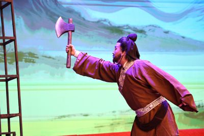 滕州市樱花苑社区重阳节演出《柳琴戏》－4