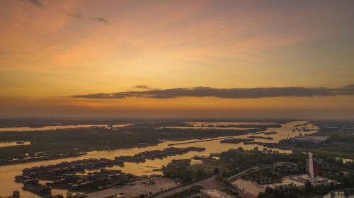 《运河夕阳》