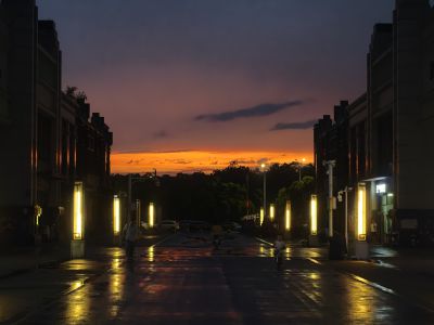 雨后的夕阳