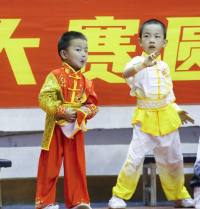 练武的孩子们