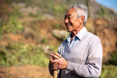 丰收的喜悦。