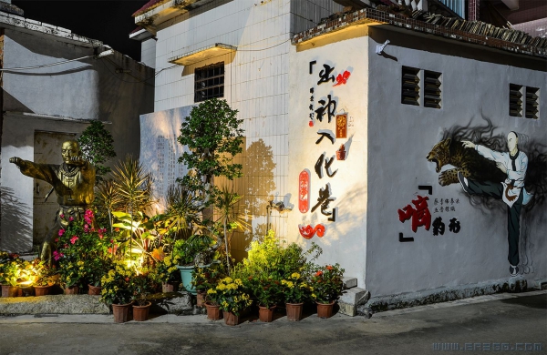 京梅村夜色