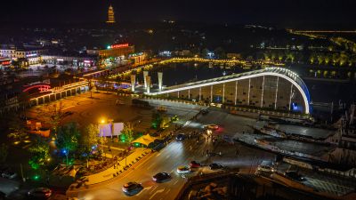 微山岛码头夜色