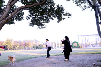 二人晨练2
