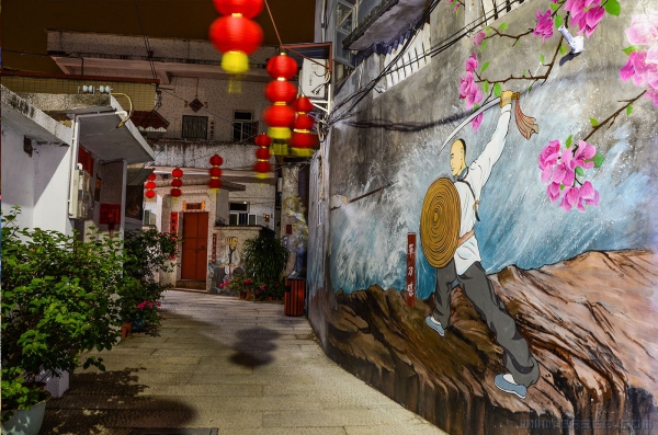 京梅村夜色
