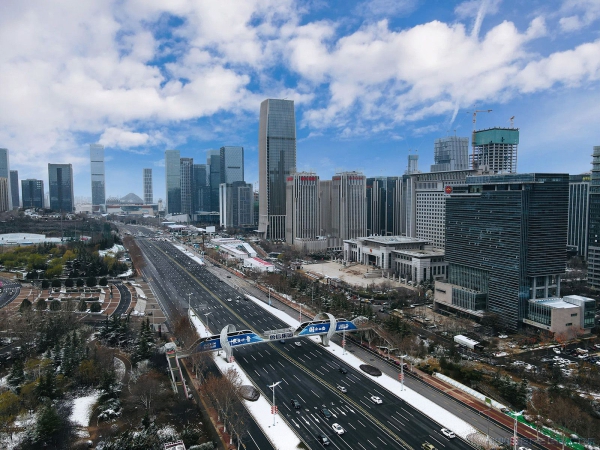 雪后经十东路