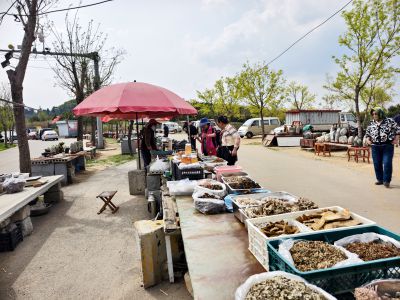 历城高而街道药乡路边的集市5
