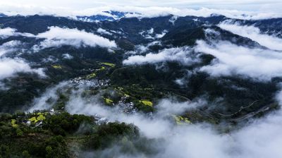 石潭春色