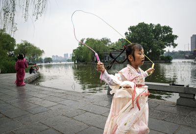 大明湖畔起雾
