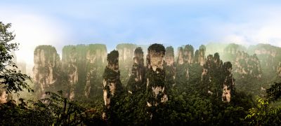 奇峰幽谷百转深