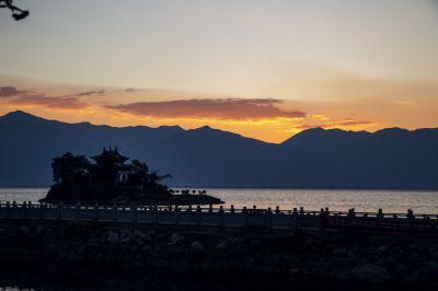（小普陀剪影：洱海晚霞画卷）