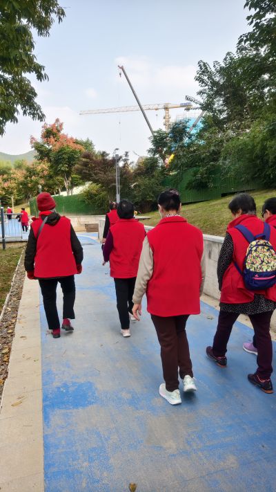 重阳节老人健步走